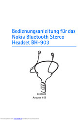 Nokia BH-903 Bedienungsanleitung