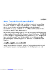 Nokia AD-47W Bedienungsanleitung