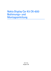 Nokia CK-600 Bedienungsanleitung