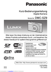 Panasonic DMCSZ9EG Bedienungsanleitung