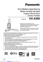 Panasonic HXA500E Bedienungsanleitung