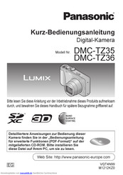 Panasonic DMCTZ36EG Kurzanleitung