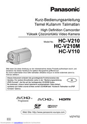 Panasonic HCV210EG Kurzanleitung