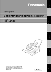 Panasonic UF490 Bedienungsanleitung