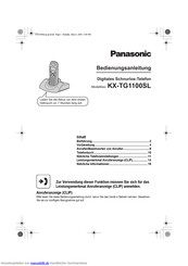 Panasonic KX-TG1102SL Bedienungsanleitung