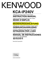 Kenwood KCA-iP240V Bedienungsanleitung