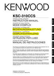 Kenwood KSC-310CCS Bedienungsanleitung