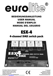 EuroLite ESX-4 Bedienungsanleitung