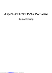 Acer Aspire 4937 Serie Kurzanleitung