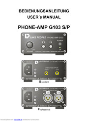 Lake People Phone-AMP G103 P Bedienungsanleitung