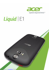 Acer Liquid E1 V360 Benutzerhandbuch