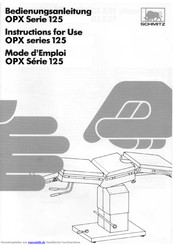 Schmitz OPX Serie 125 Bedienungsanleitung