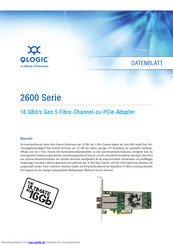 QLogic 2600 Series DataSheet Bedienungsanleitung