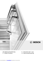 Bosch KGN39XC32 Gebrauchsanleitung