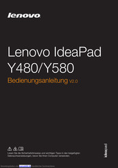 Lenovo IdeaPad Y580 Bedienungsanleitung