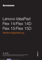 Lenovo IdeaPad Flex 15 Bedienungsanleitung