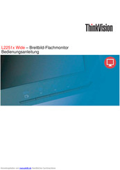ThinkVision 2578-HB6 Bedienungsanleitung