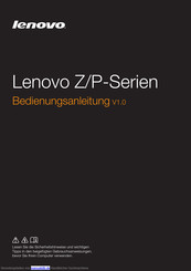Lenovo Z500/P500 Bedienungsanleitung