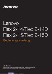 Lenovo Flex 2-15 Bedienungsanleitung