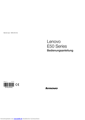 Lenovo E50-00 Bedienungsanleitung