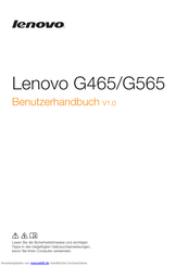 Lenovo G565 Benutzerhandbuch