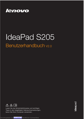 Lenovo IdeaPad S205 Benutzerhandbuch