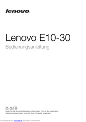 Lenovo E10 Benutzerhandbuch