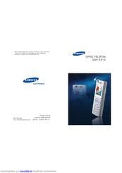 Samsung SGH-X610 Handbuch