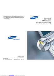 Samsung SGH-V200 Bedienungsanleitung
