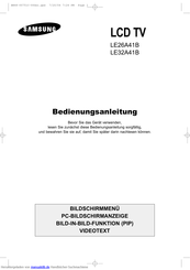 Samsung LE26A41B Bedienungsanleitung