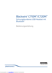Plantronics Blackwire C710M Bedienungsanleitung