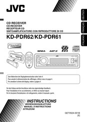 JVC KD-PDR61 Bedienungsanleitung