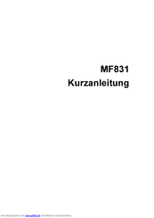 Zte MF831 Kurzanleitung