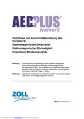 Zoll AED Plus Trainer2 Rev A Bedienungsanleitung