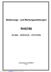 MAHLE RTI RHS780 Bedienungsanleitung