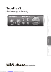 PreSonus TubePre V2 Bedienungsanleitung