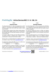 PrehKeyTec ML 2 A Bedienungsanleitung