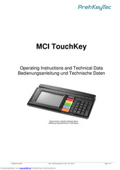 PrehKeyTec MCI TouchKey Bedienungsanleitung