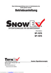 SnowEx SP-1575 Betriebsanleitung