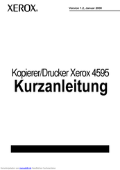 Xerox POSTSCRIPT 4595 Kurzanleitung