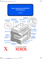 Xerox WorkCentre M15 Kurzanleitung