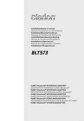 Clarion BLT573 Installationshandbuch Und Benutzerhandbuch