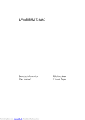 Electrolux LAVATHERM T37850 Benutzerhandbuch