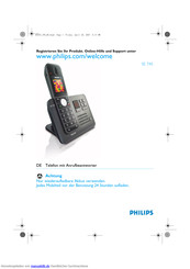 Philips SE745 Benutzerhandbuch
