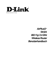 D-Link AirPlusG DI-524 Benutzerhandbuch