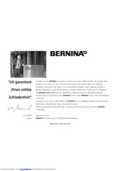 Bernina Activa210 Anleitung