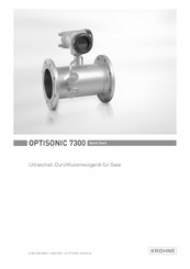 KROHNE OPTISONIC 7300 Schnellstartanleitung