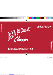 Hughes & Kettner Red Box Classic Bedienungshinweise
