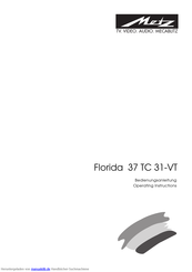 Metz Florida 37 TC 31-VT Bedienungsanleitung