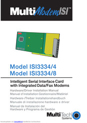 Multi-Tech ISI3334/4 Installationshandbuch
